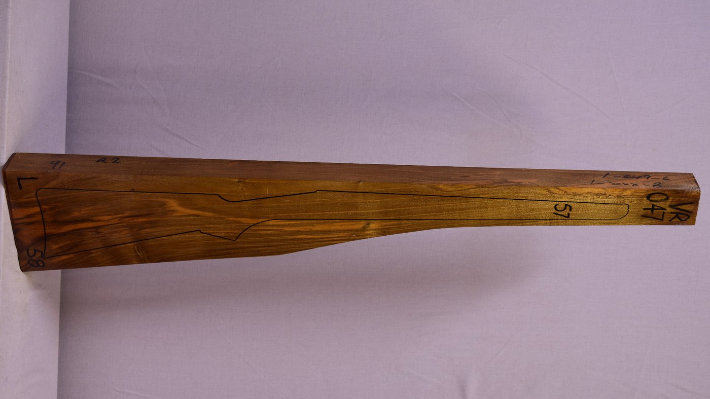 Right side of VR047 stockwood blank