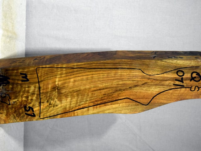 Right side of QS 071 stockwood blank
