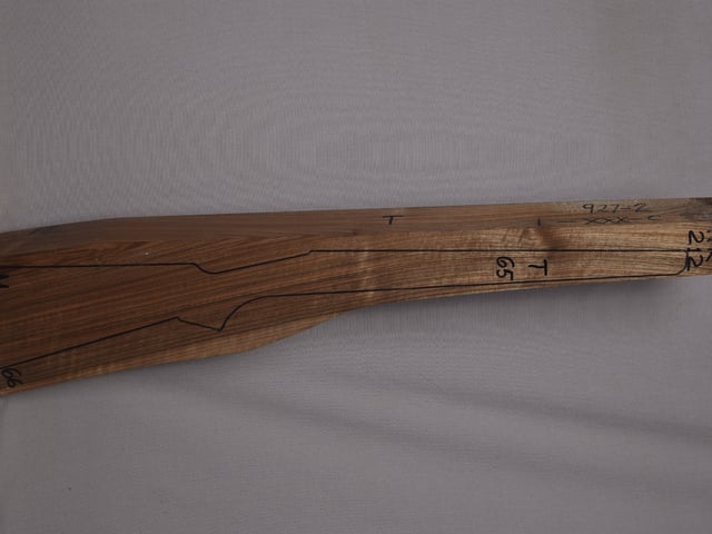 Right side of NR 212 stockwood blank