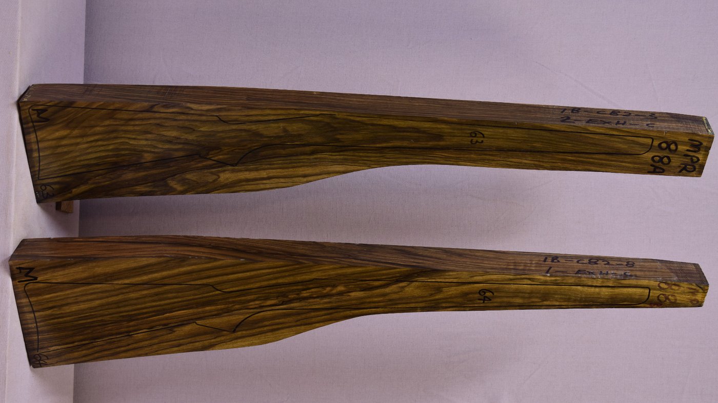 Right side of MPR 88A & 88B stockwood blank