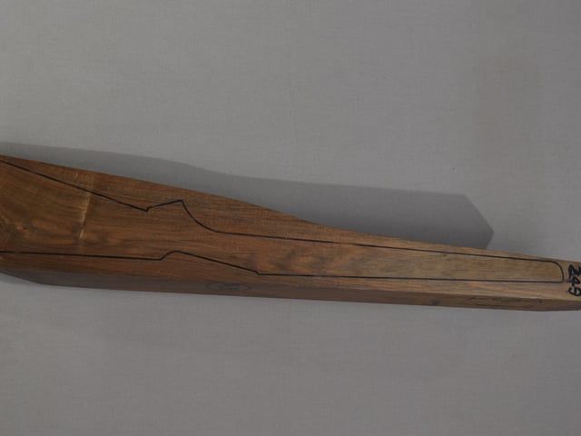 Left side of NR 249 stockwood blank