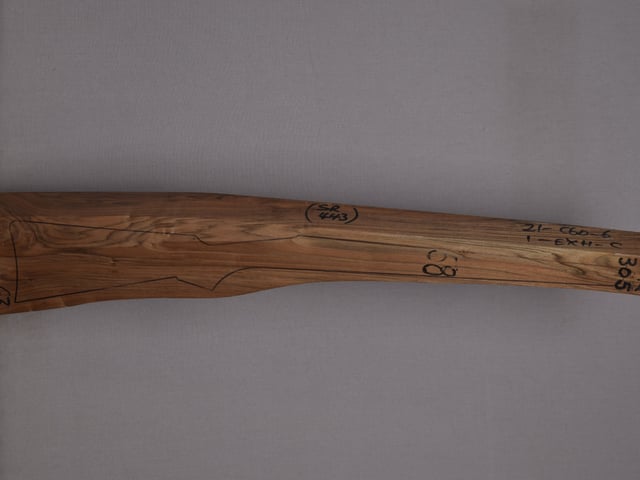 Right side of QR 305 stockwood blank