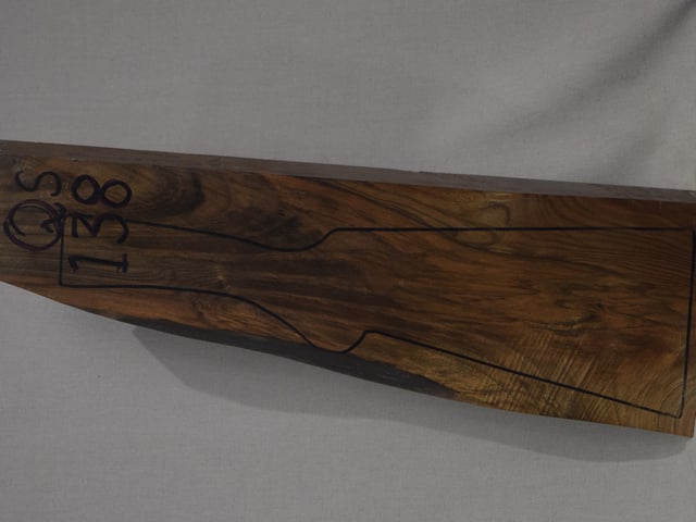 Left side of QS 138 stockwood blank