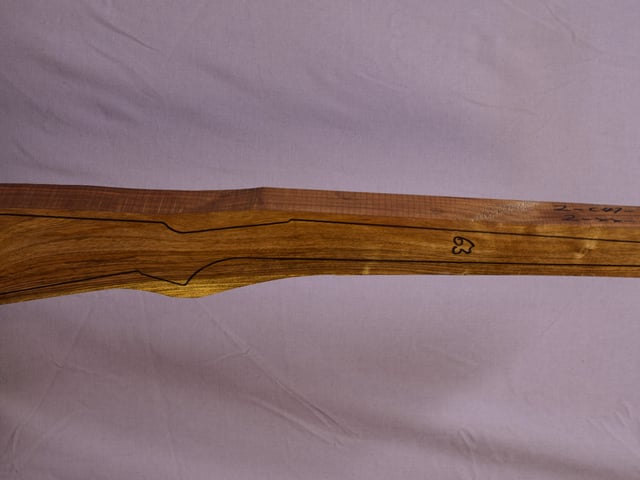 Right side of TR 238 stockwood blank