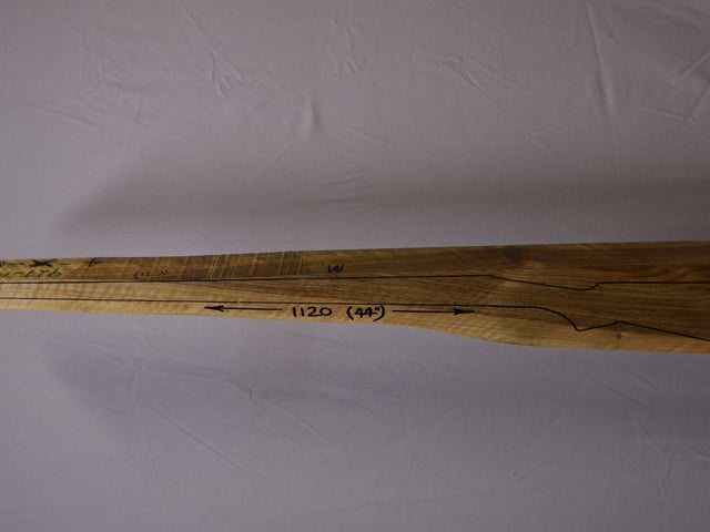 Left side of TM 005 stockwood blank