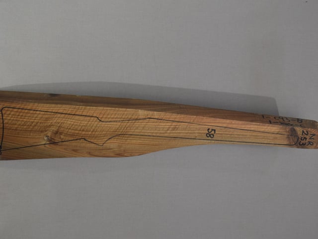 Right side of NR 253 stockwood blank