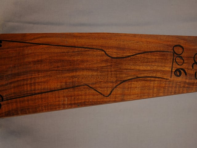 Right side of QS 006 stockwood blank