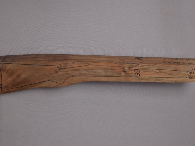 Right side of TR 328 stockwood blank