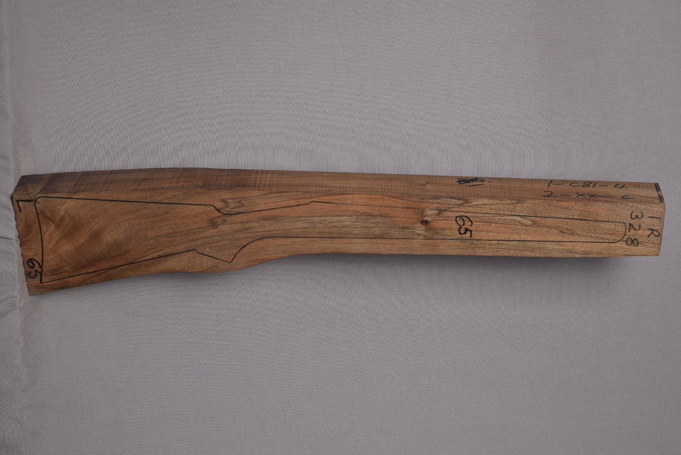 Right side of TR 328 stockwood blank
