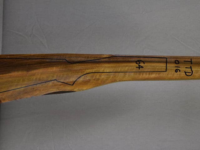 Right side of TTD 016 stockwood blank