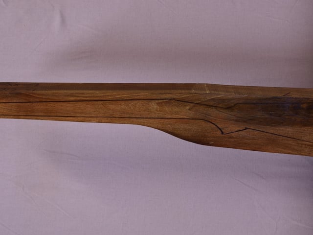 Left side of TR 111 stockwood blank