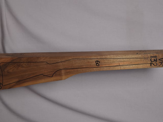 Right side of VR 132 stockwood blank