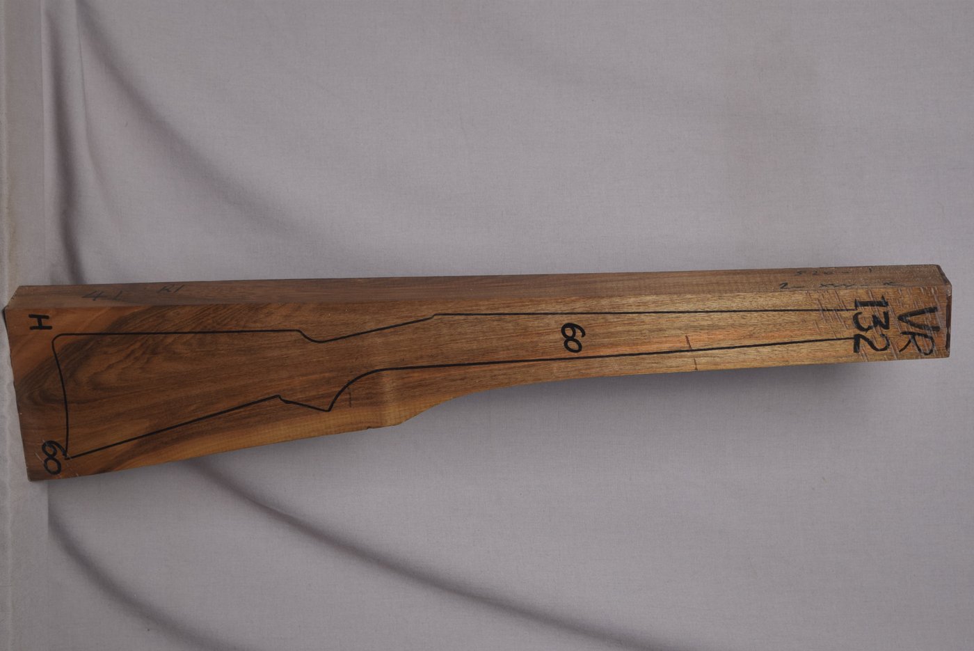 Right side of VR 132 stockwood blank