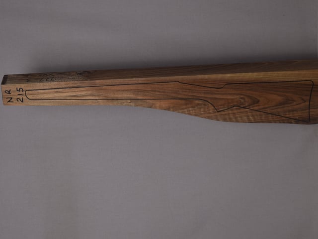 Left side of NR 215 stockwood blank
