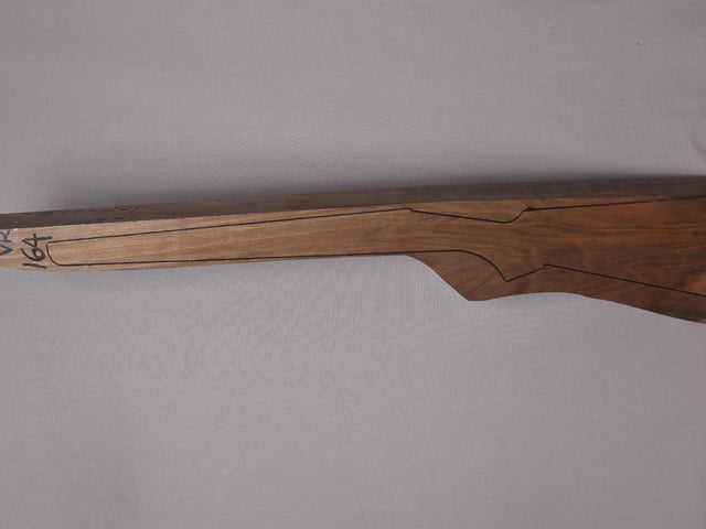 Left side of VR 164 stockwood blank
