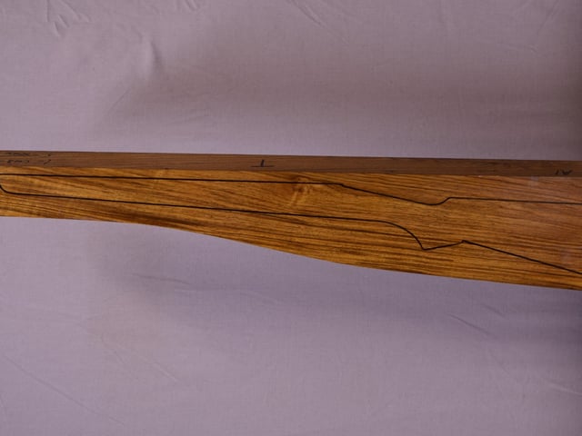 Left side of NR022 stockwood blank