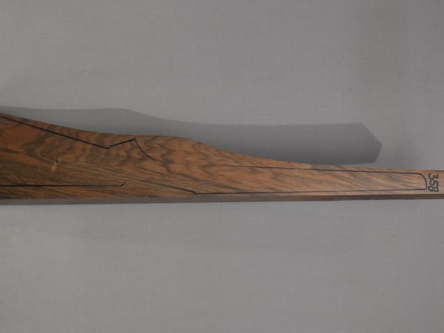 Left side of QR 358 stockwood blank