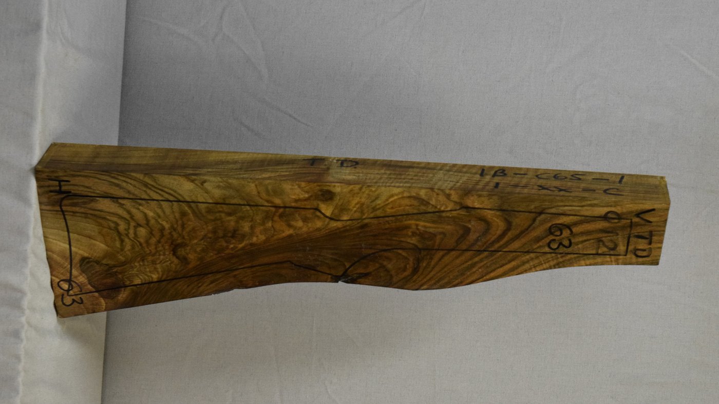 Right side of VTD 012 stockwood blank