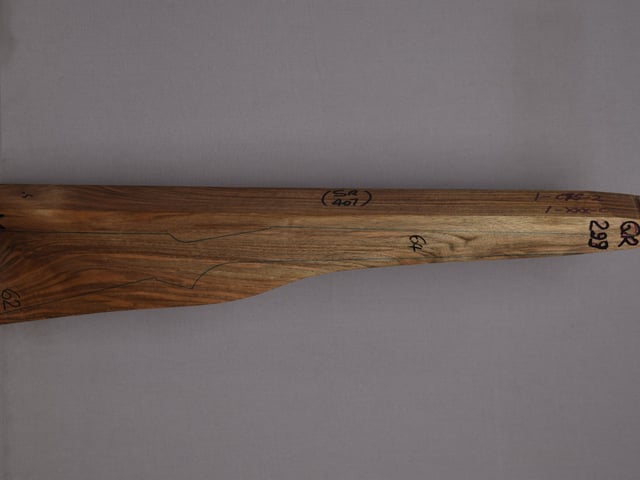 Right side of QR 299 stockwood blank