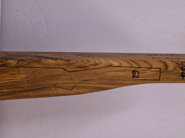 Right side of QTD 004 stockwood blank