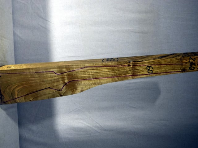 Right side of QR260 stockwood blank