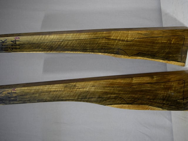 Left side of MPR 114A & 114B stockwood blank