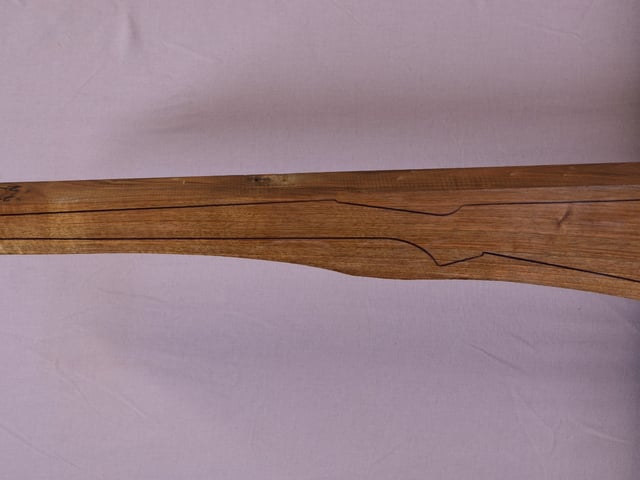 Left side of TR 121 stockwood blank