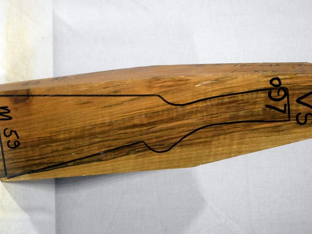 Right side of VS 097 stockwood blank