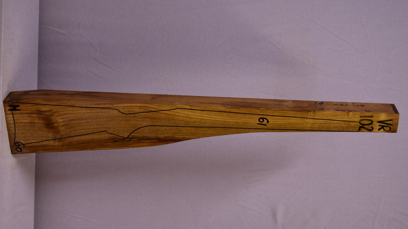 Right side of VR102 stockwood blank