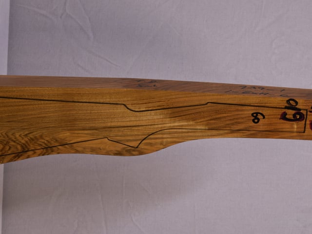 Right side of QTD 019 stockwood blank