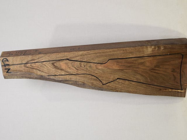 Left side of NTD 037 stockwood blank