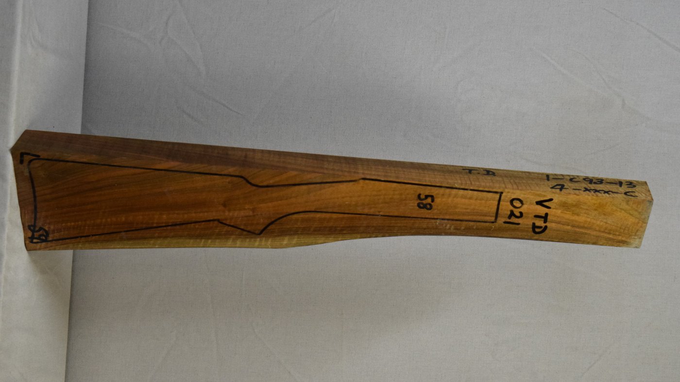 Right side of VTD 021 stockwood blank