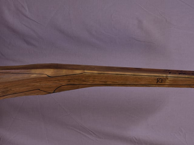Right side of TR 198 stockwood blank