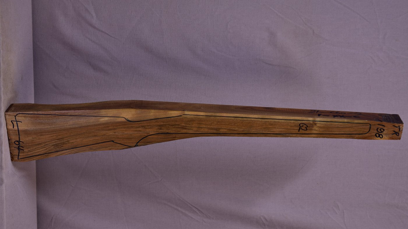Right side of TR 198 stockwood blank