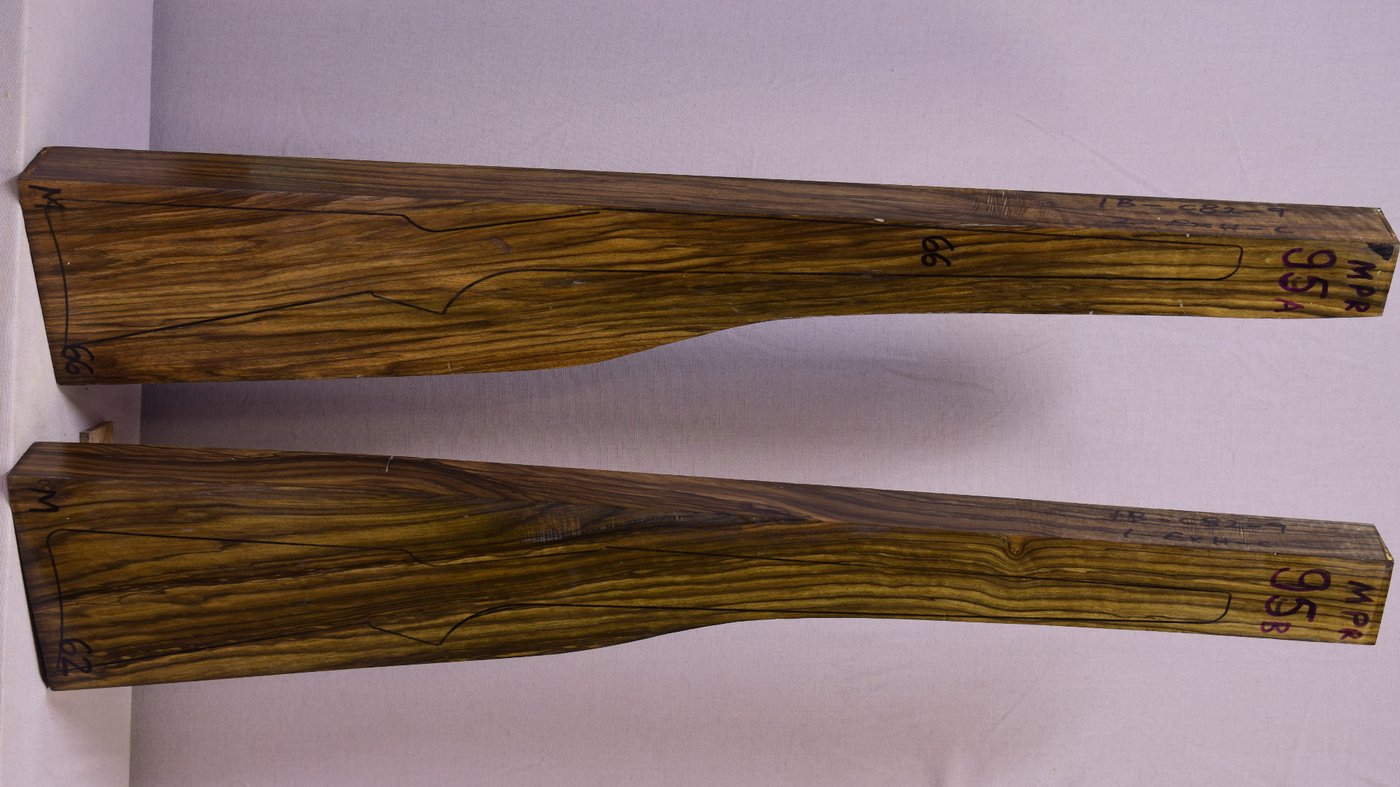 Right side of MPR 95A & 95B stockwood blank