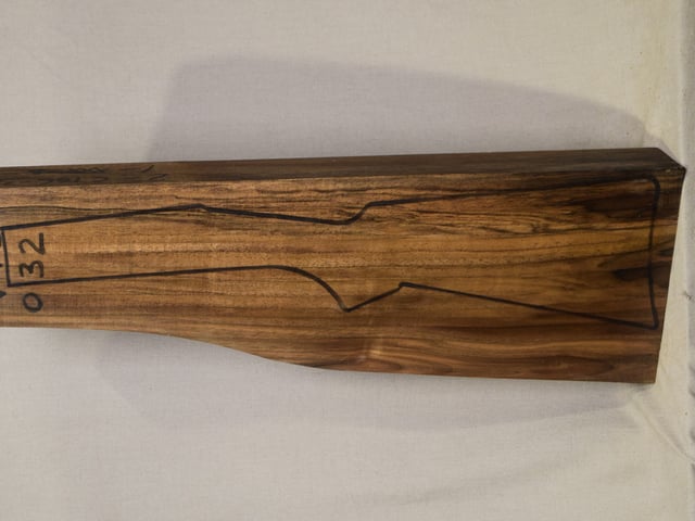 Left side of VTD 032 stockwood blank