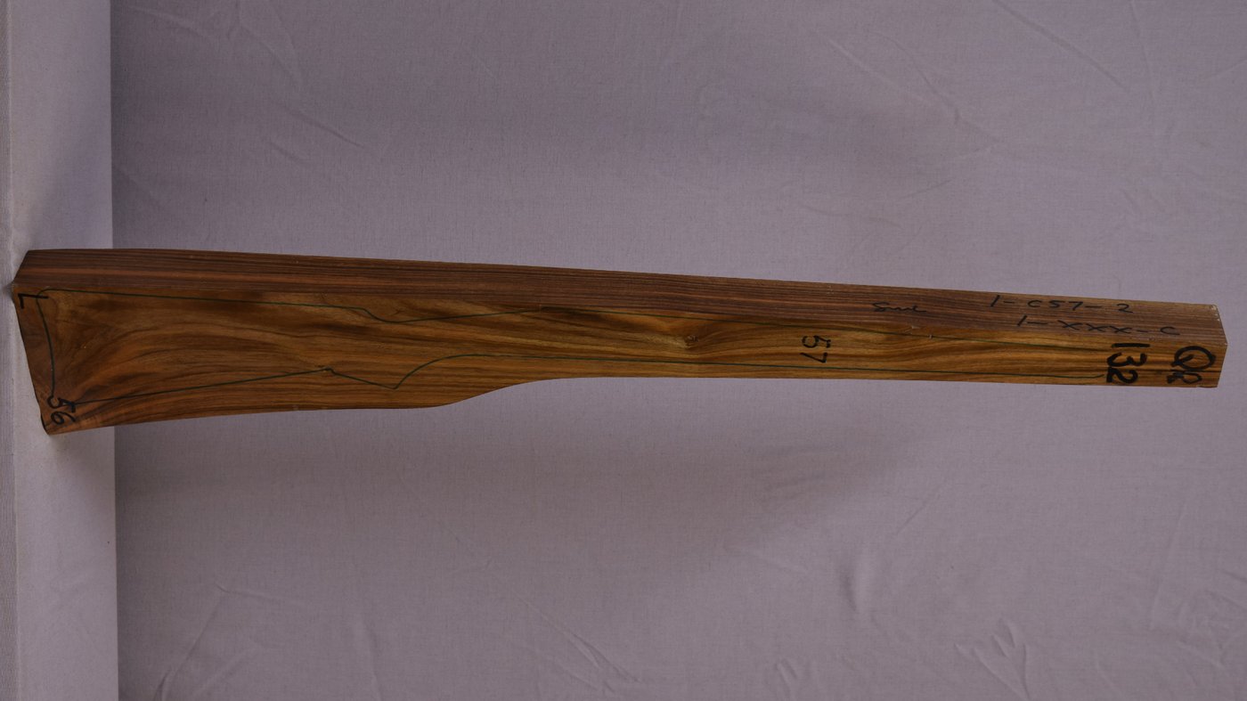 Right side of Qr 132 stockwood blank