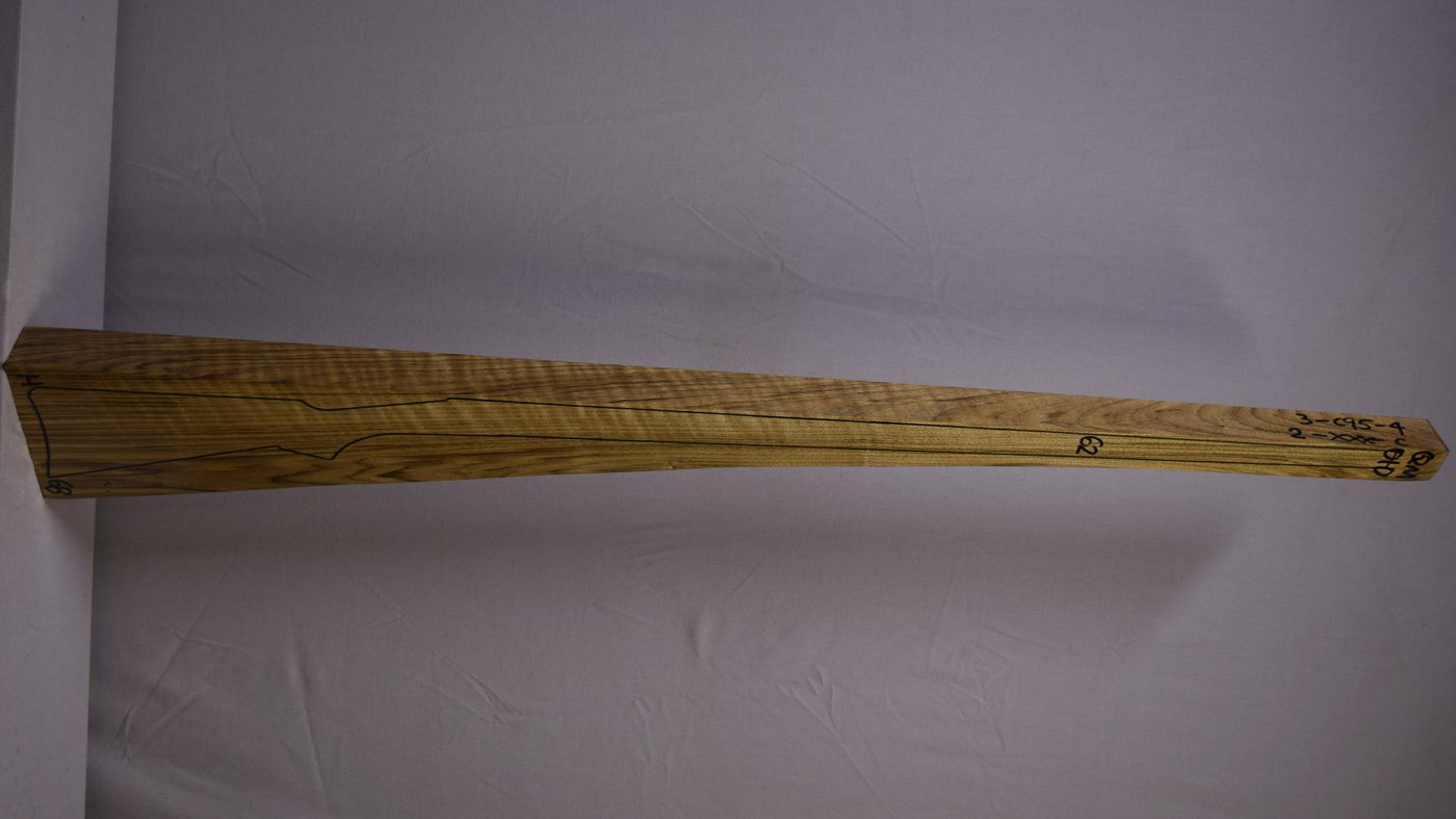 Right side of QM 010 stockwood blank
