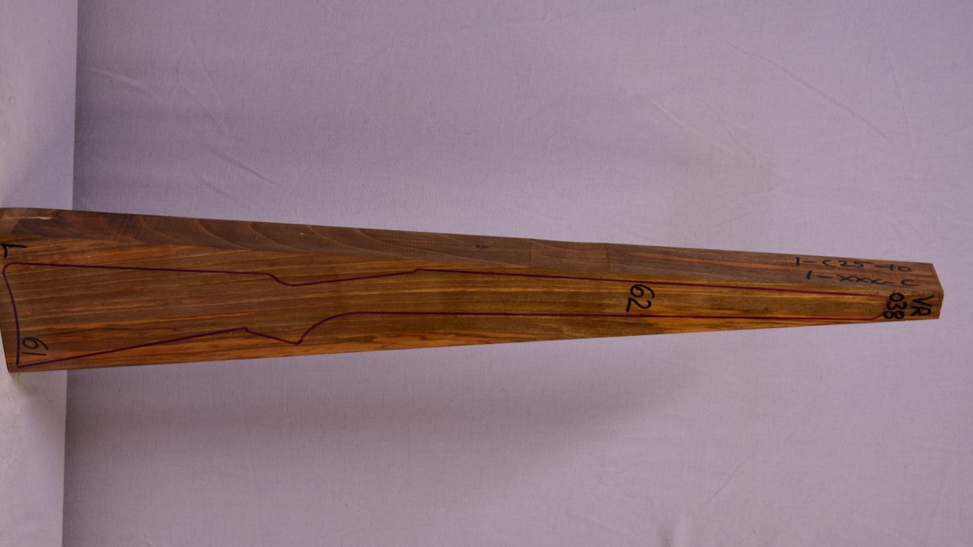 Right side of VR038 stockwood blank