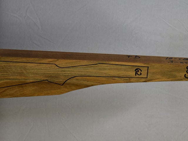 Right side of NTD 009 stockwood blank