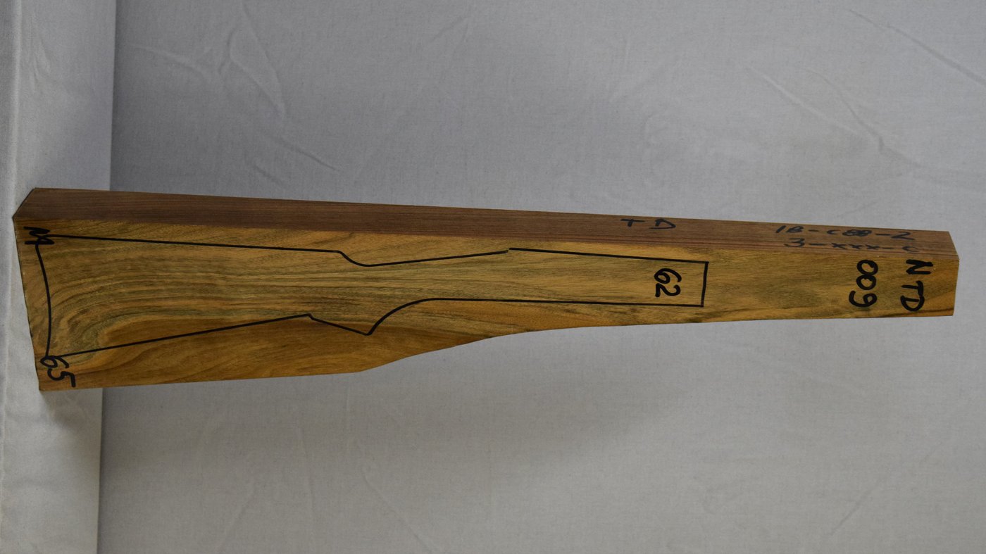 Right side of NTD 009 stockwood blank