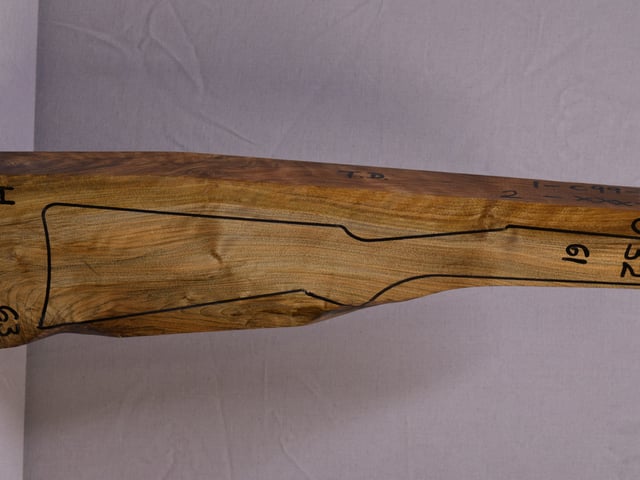Right side of QTD 032 stockwood blank