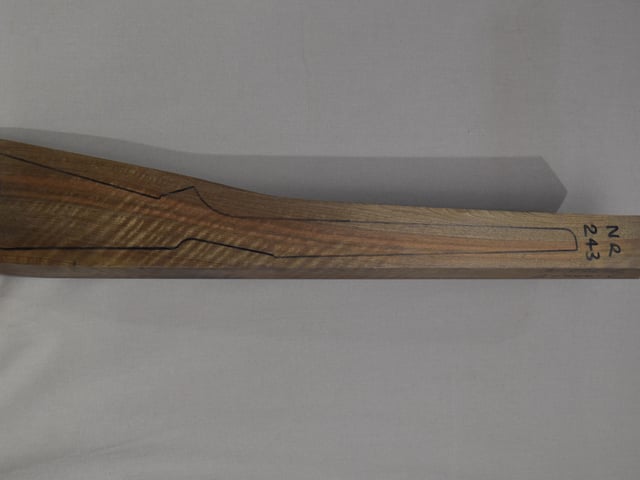 Left side of NR 243 stockwood blank