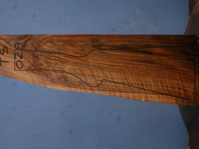 Left side of TS 029 stockwood blank