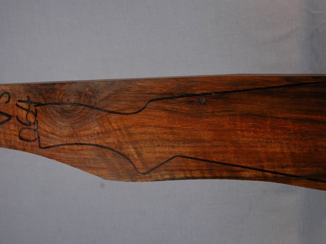 Left side of VS 064 stockwood blank