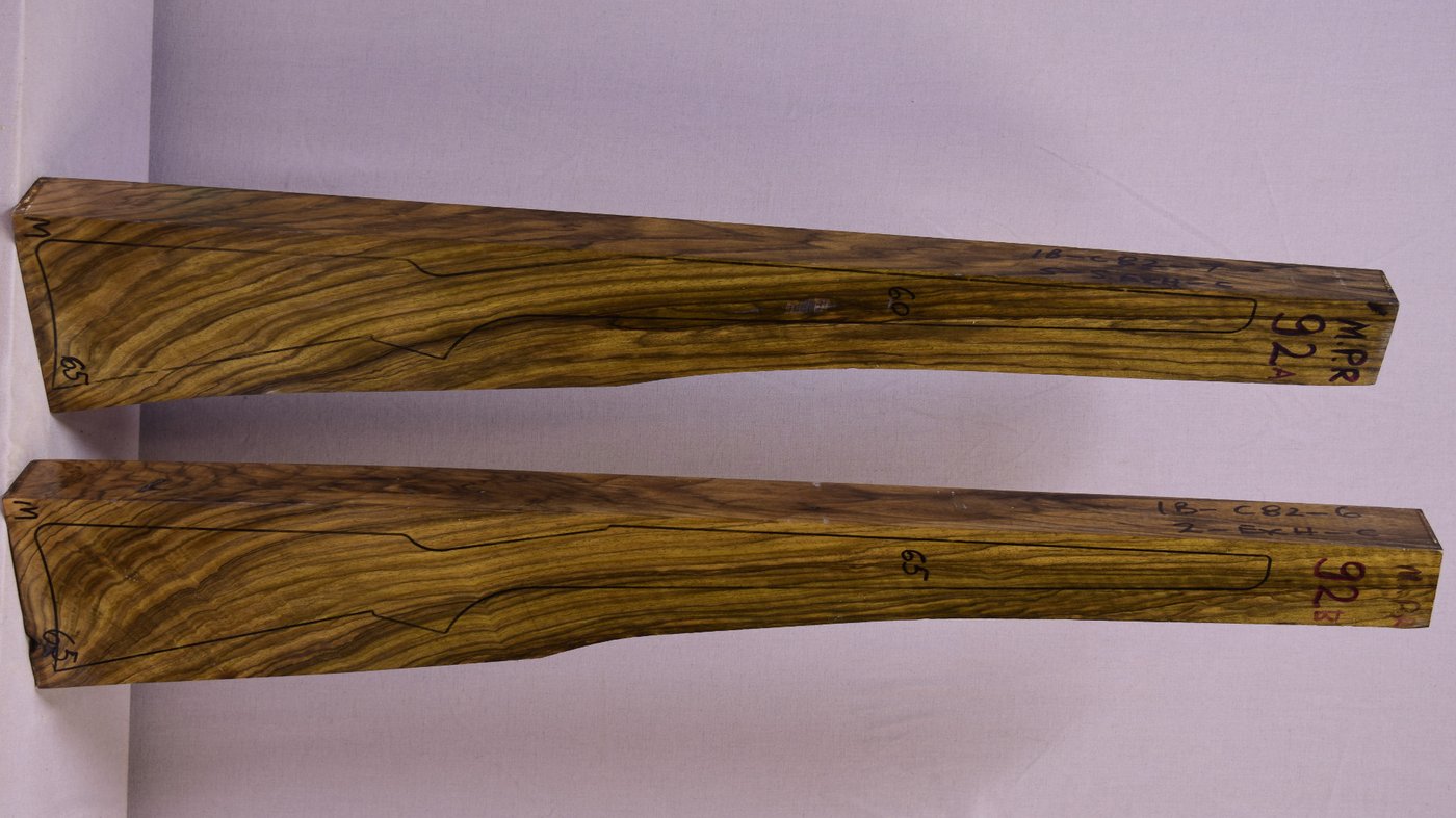 Right side of MPR 92A & 92B stockwood blank