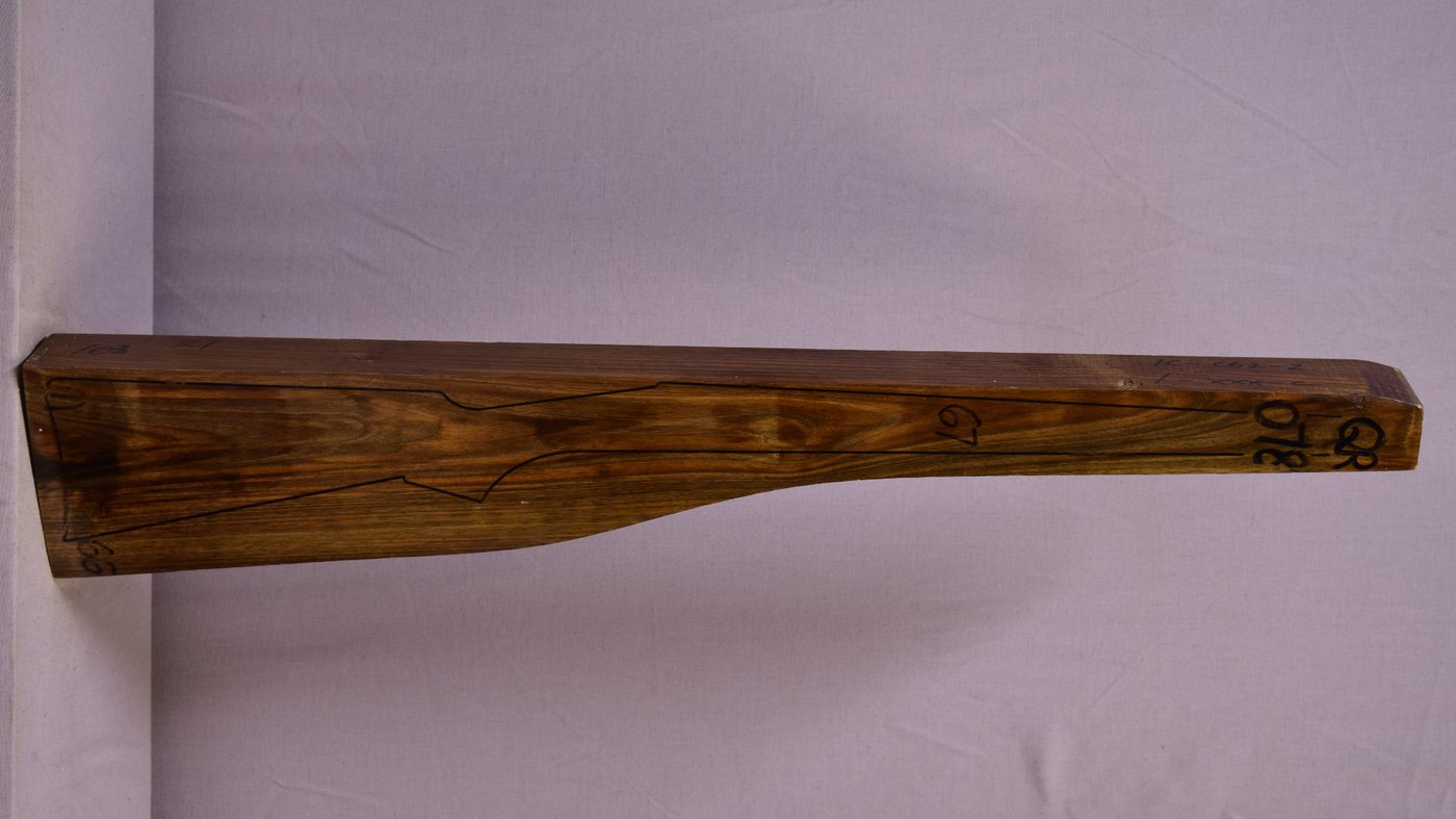 Right side of QR078 stockwood blank