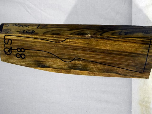 Left side of QS 088 stockwood blank