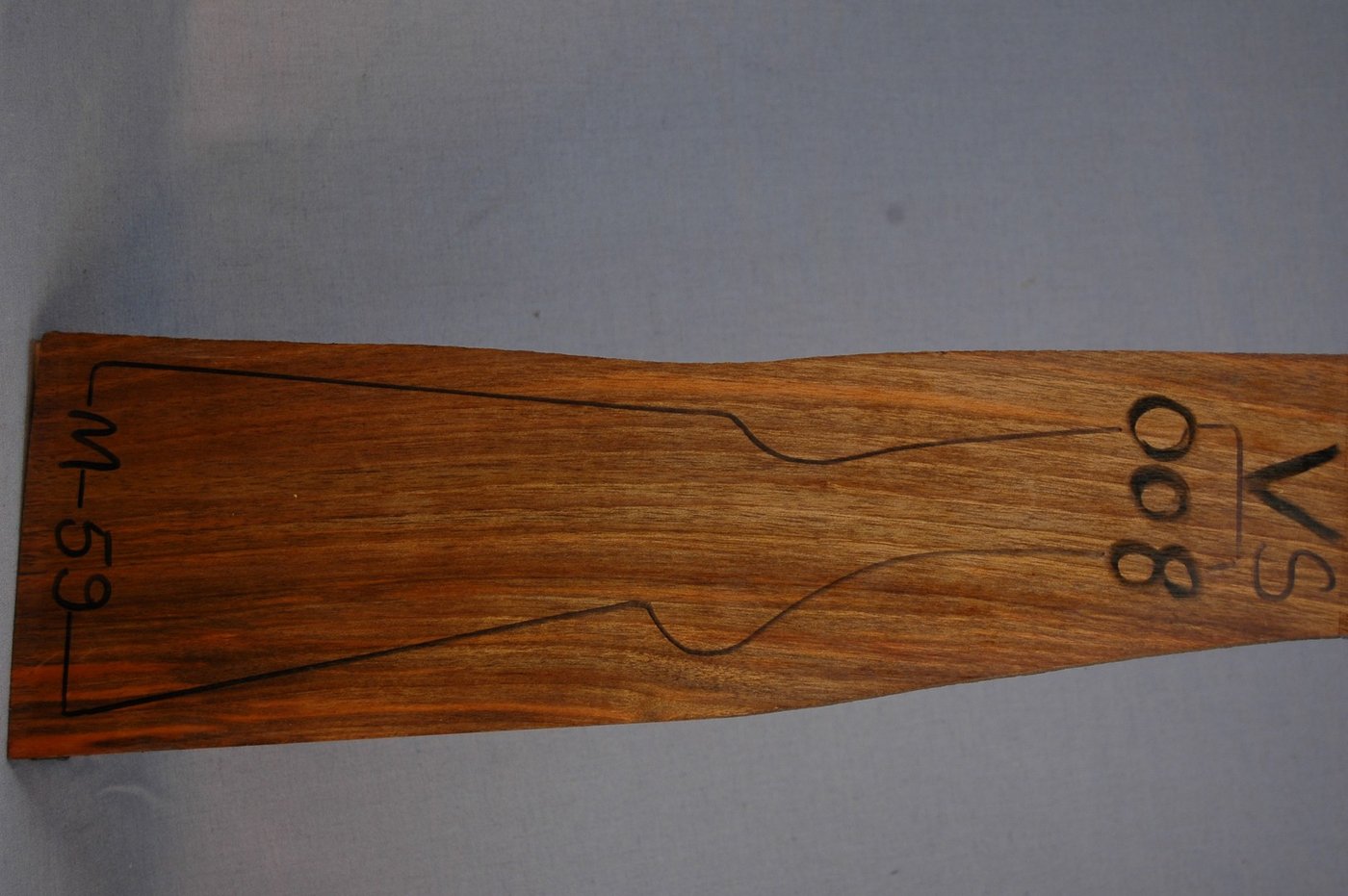 Right side of VS 008 stockwood blank