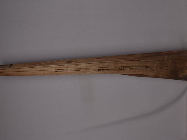 Left side of VM 008 stockwood blank